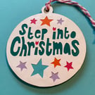 Step Into Christmas Papercut Christmas Decoration
