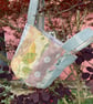 Petite patchwork circular handbag or bucket bag. - Image 5