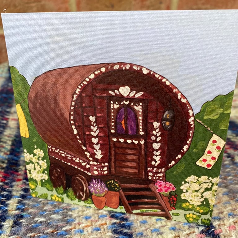 Vardo, "In a field somewhere" - greeting card
