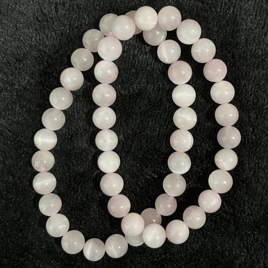 Pair of pink Kunzite Bracelets 