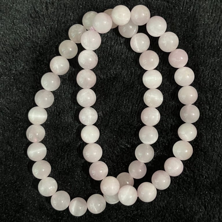 Pair of pink Kunzite Bracelets 