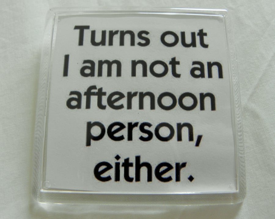 Not an Afternoon Person Either Fridge Magnet