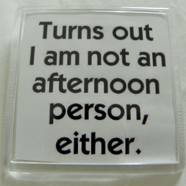 Not an Afternoon Person Either Fridge Magnet