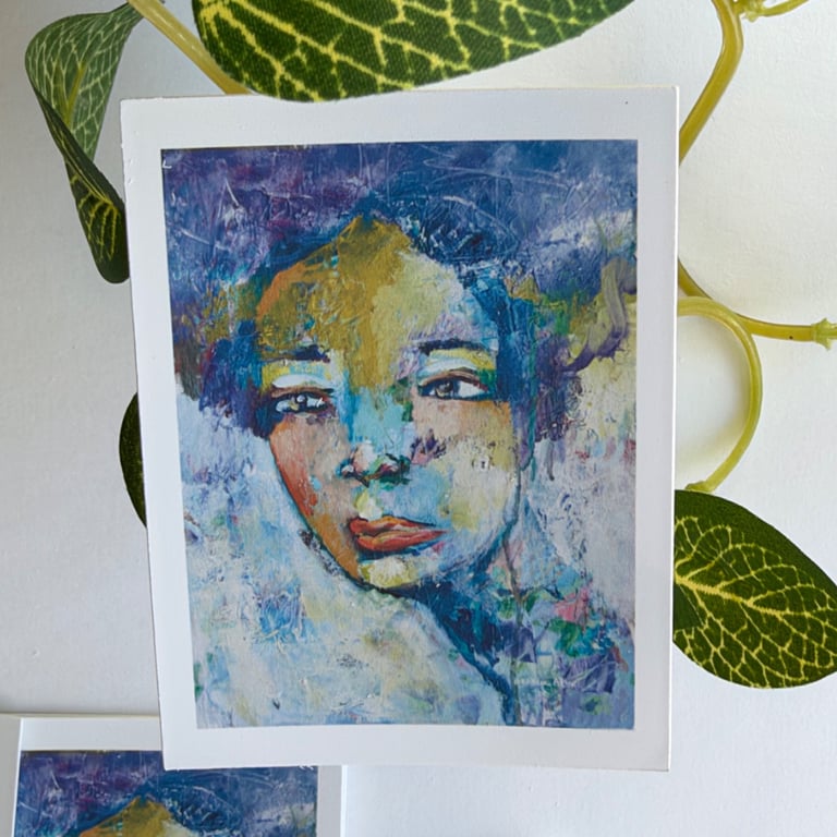 Sticker - Contemporary Portrait Art - Original Art - Laptop and Planner Decor