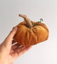 Orange Velvet Pumpkin - Image 1