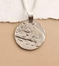 Red Panda Engraved Sterling Silver Coin Necklace - Image 1