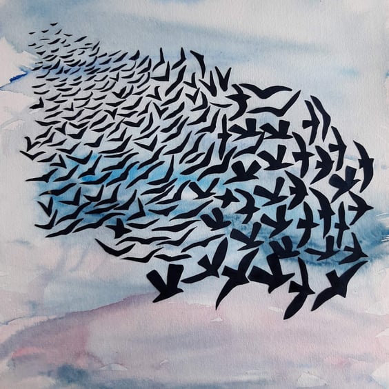 Perfectly Imperfect Murmuration Sample Print