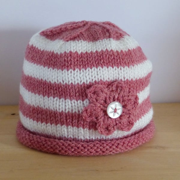 Knitted Baby or Toddlers Hat
