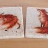 Marble Fox Coasters