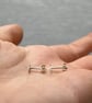 Petite Silver Arrow Stud Earrings - Handmade, Sterling Silver - Image 4