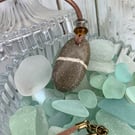 Banded pebble pendant