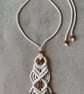 Handmade Macramé Necklace and Bracelet Set - Boho Natural Jewellery. - Image 3