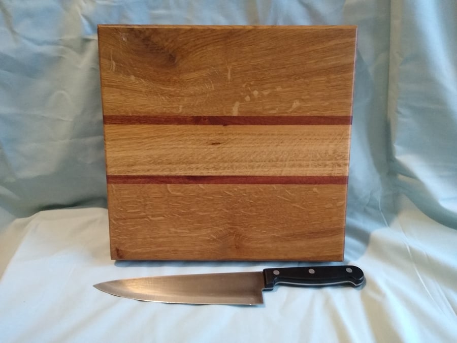 Mixed hardwood chopping board (no 2)