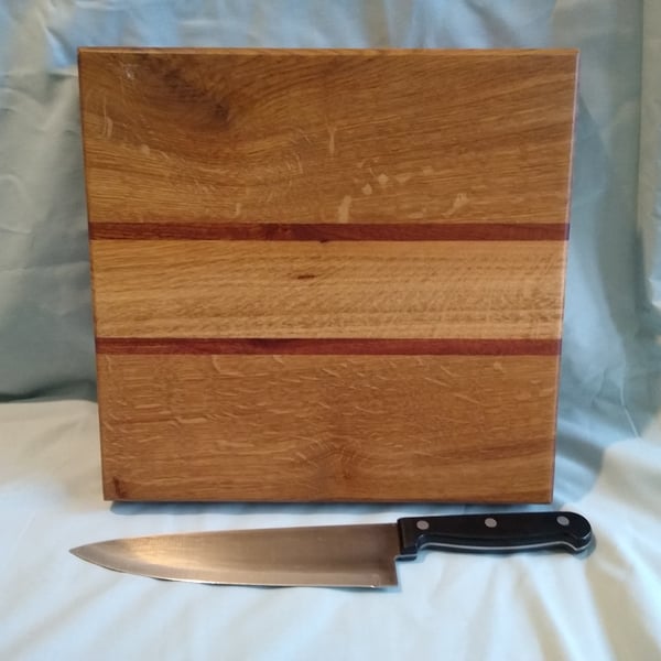 Mixed hardwood chopping board (no 2)