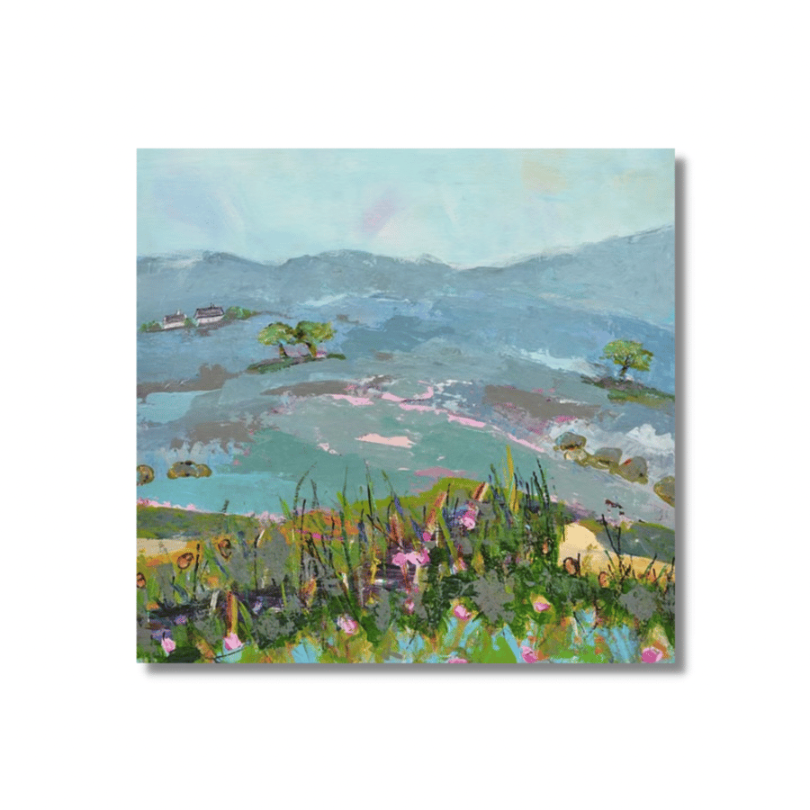 An Acrylic Painting of a Landscape. Scotland. Ready to Hang.