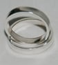 Handmade Eco silver Sleek Band ring - Image 2
