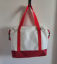 Large Upcycled Sailcloth Travel Bag – Zipped Weekender and Carryall Tote - Image 10