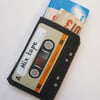 Orange Cassette Tape Credit Card Holder Business Card Holder Wallet