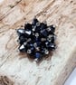 Black Crystal Bead Brooch - UK Free Post - Image 1
