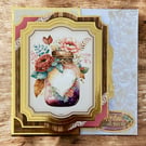 Handmade Mother’s Day Card with Floral Mason Jar Design and Gold Foil Sentiment