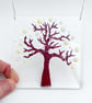 Fused Glass White Blossom Tree Hanging - Handmade Glass Suncatcher - Image 3