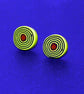 Modern Style Concentric Circles Hand Crafted Stud Earrings - Green, Black,Copper - Image 4