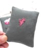 freehand embroidered lavender bag sachet hanging decoration  - Image 6