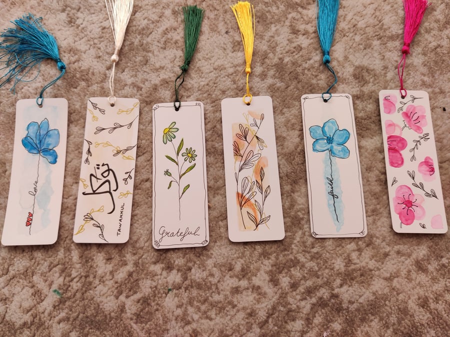 Watercolor bookmarks 