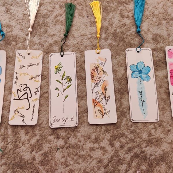 Watercolor bookmarks 