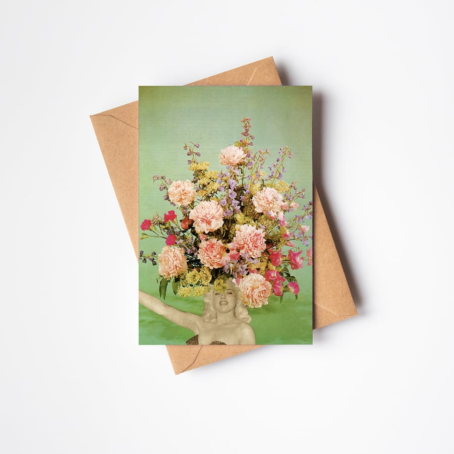 Floral Portrait Card - Floral Fashions II