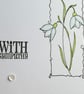 Sympathy Card - Snowdrops - Image 8