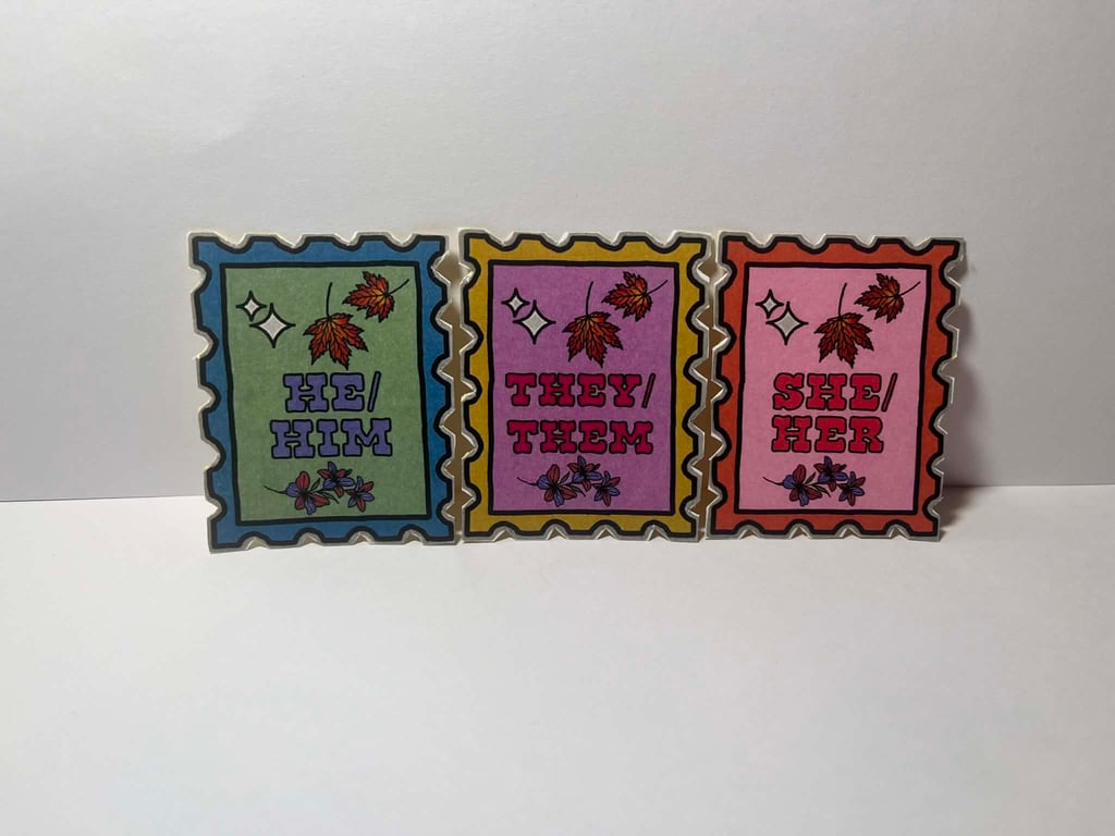 Pronoun Stickers