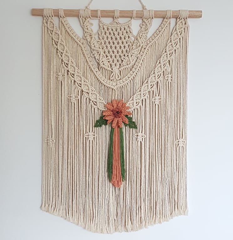  Macrame Bee hive wall hanging