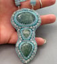 Aquamarine & Sterling Silver Beaded Pendant Necklace - Image 5