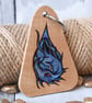 The Water Dragon. Chunky pyrography key ring. - Image 2