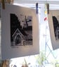 Church original linocut - Image 2
