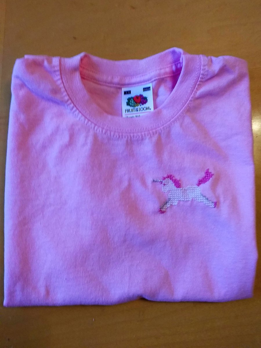 Pink Unicorn T-Shirt age 3-4