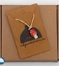 Domed top Toadstool Ceramic Necklace - Image 3