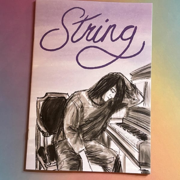 String - pen and ink drawings - music related personal zine