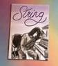 String - pen and ink drawings - music related personal zine