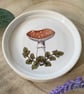 Handmade Small Toadstool Ceramic Dish