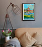 Chiddingfold St Mary's travel poster print by Susie West - Image 5