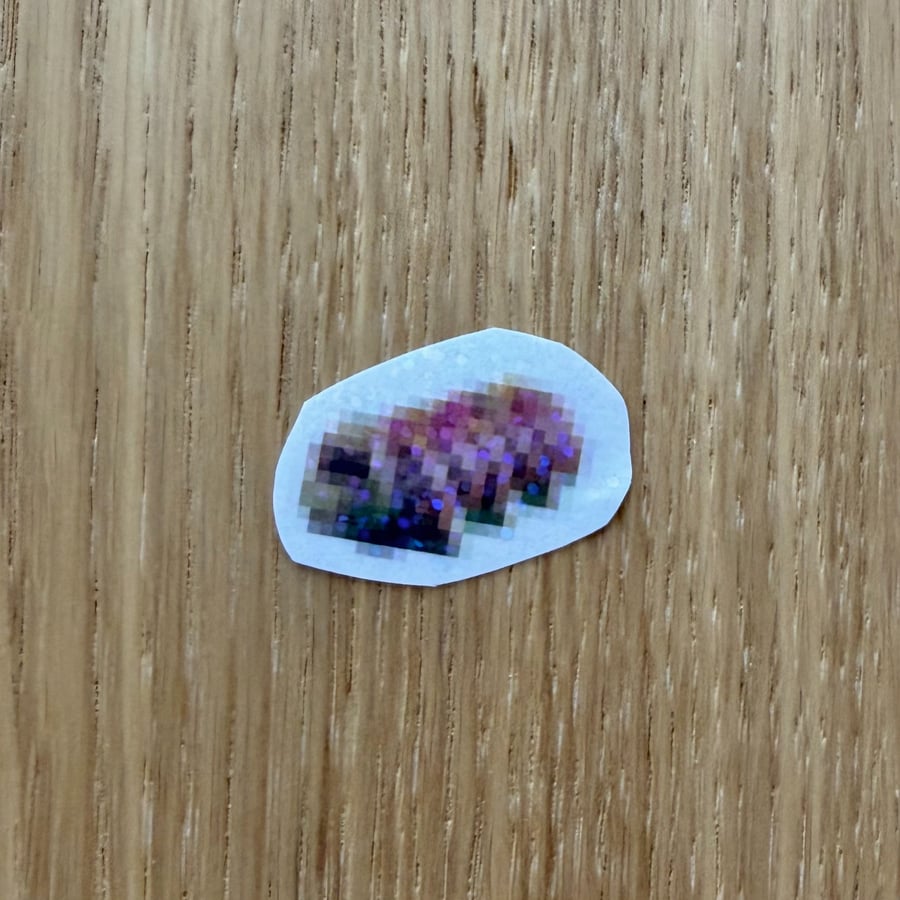 Pixel Caterpillar Cake Sticker