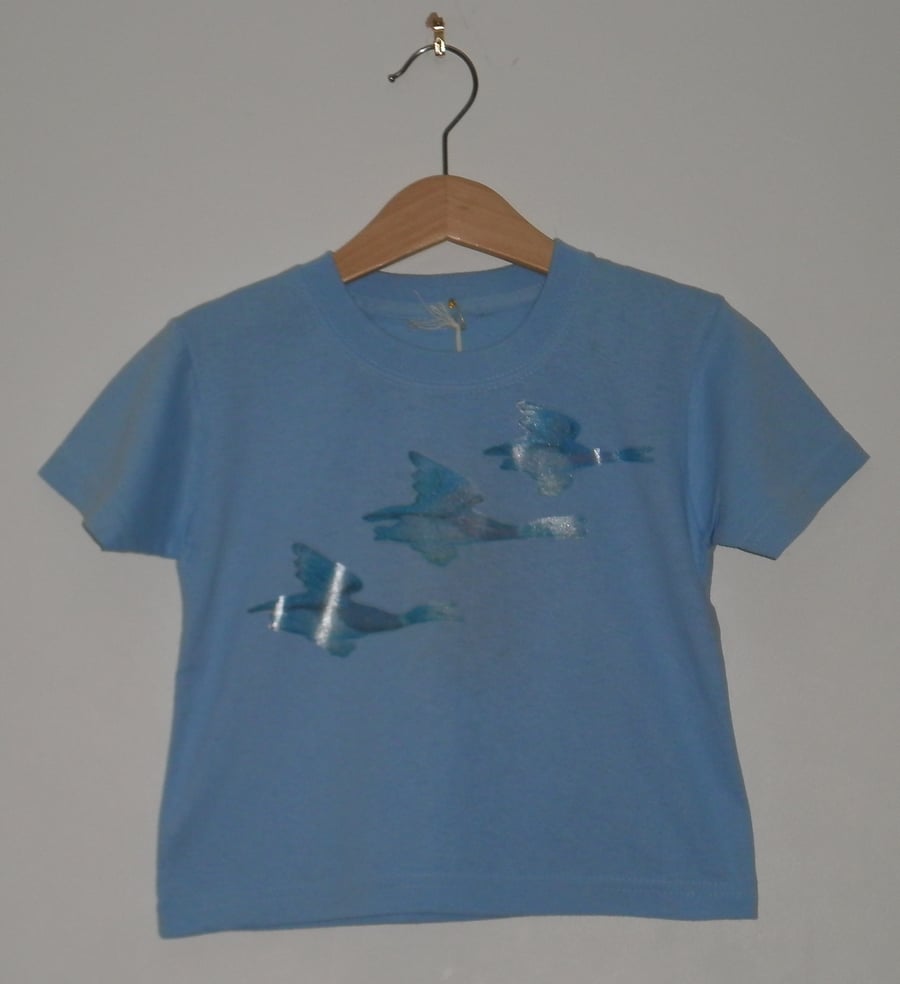 SALE Flying Ducks T-shirt. 1-2 years. 