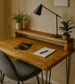 Solid Wooden Desk - Home Office Desk - Gaming Desk FREE MONITOR STAND INCLUDED