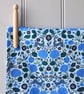 Hares & Hydrangeas Tea Towel - Colourful Cotton Kitchen Towel - British Wildlife - Image 3