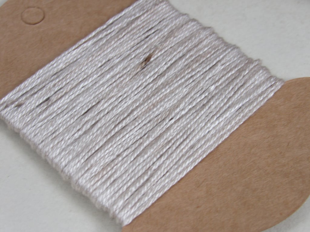 15m Naturally Dyed Walnut Brown Fine Cotton Perle Embroidery Thread