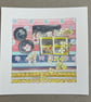 Embroidery shop original watercolour painting  - Image 1
