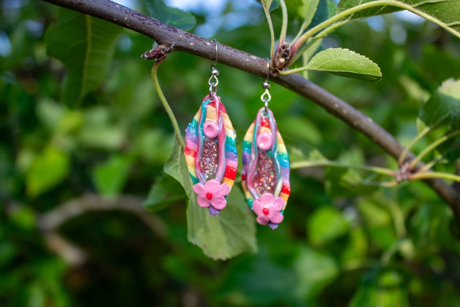 PRIDE Yoni Earrings 