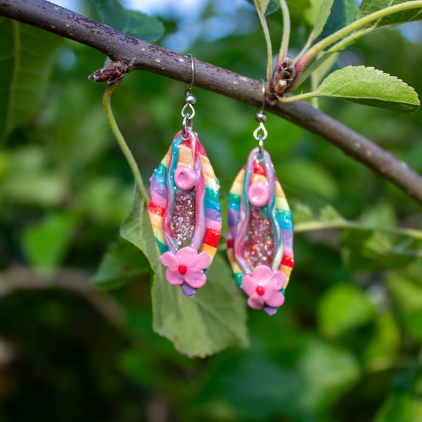 PRIDE Yoni Earrings 